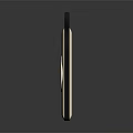 Mobile Digital Portable Power Bank With Beige Design Circular Logo And Strap