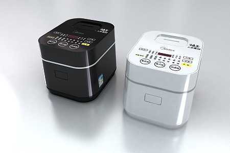 Modern rice cooker Midea all-smart rice cooker 3d model