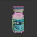 Vaccine Old Bottle Old Medicine Bottle Empty Bottle Plastic Medicine Bottle Plastic Medicine Bottle Glass Bottle 3d model