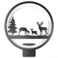 Wall lamp forest deer LED decoration 3d model