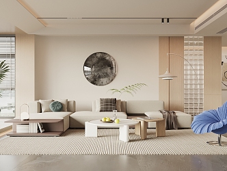 modern living room 3d model