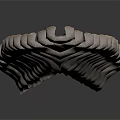 Light Gray Pinecone Shaped Household Item With Layered Leaf Decorative Structure