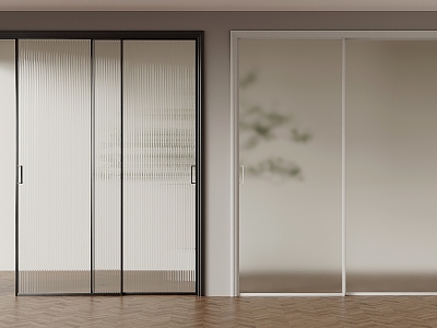 Modern sliding door Changhong glass oil sand glass model