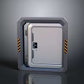 Sturdy Metal Security Door With Digital Lock And Anti Pry Frame In Silver Finish