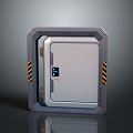 Sci-Fi Door Steel Door Sci-Fi Door Entrance Door 3d model