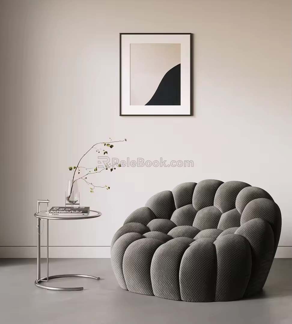 Rochburg Modern Bubble Single Person Sofa Bubble Sofa Chair Lazy Sofa 3d model