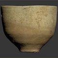Handmade Natural Yellow Ceramic Bowl With Textured Surface For Daily Household Use