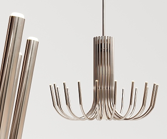 Modern chandelier metal chandelier 3d model