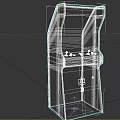 Arcade machine retro game machine 3d model