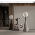 Modern floor lamp floor lamp combination 3d model