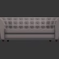 Elegant Curved Multi seat Sofa With Tufted Velvet Upholstery Design