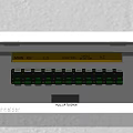 Schneider Main DB Switch Panel With Lighting Socket Green Switches And Pull Up To Open