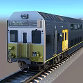 Yellow and Gray Train Locomotive With Number 24 Black Windows on Railway Track