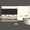 Modern Bathroom Interior Design With Freestanding Bathtub Double Vanity Large Mirror And Soft Lighting