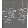 Modern crystal chandelier crystal lamp 3d model