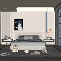 Stylish Kids Room Interior With Comfortable Bed Starry Sky Painting Toys And Pendant Lights