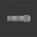 Vintage Metallic Train Carriage 3D Rendered With Small Windows Top Vents And Weathered Surface