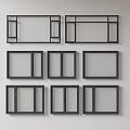 Modern windows combination windows glass windows floor-to-ceiling windows balcony windows bay windows bedroom windows sliding windows casement windows doors and windows 3d model