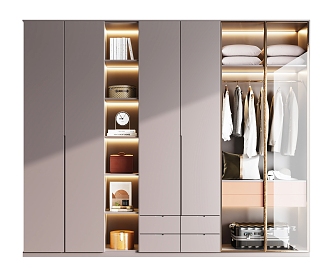 Modern wardrobe 3d model