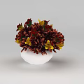 Tech Exhibition Hall Interior Featuring White Vase With Red And Yellow Flowers