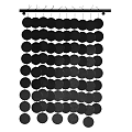 Modern Round Decorative Wall Hangings Featuring Neutral Colors And Grid Pattern 3d model