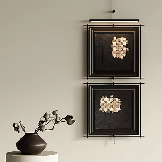 Quiet Wind Decorative Painting 3d model