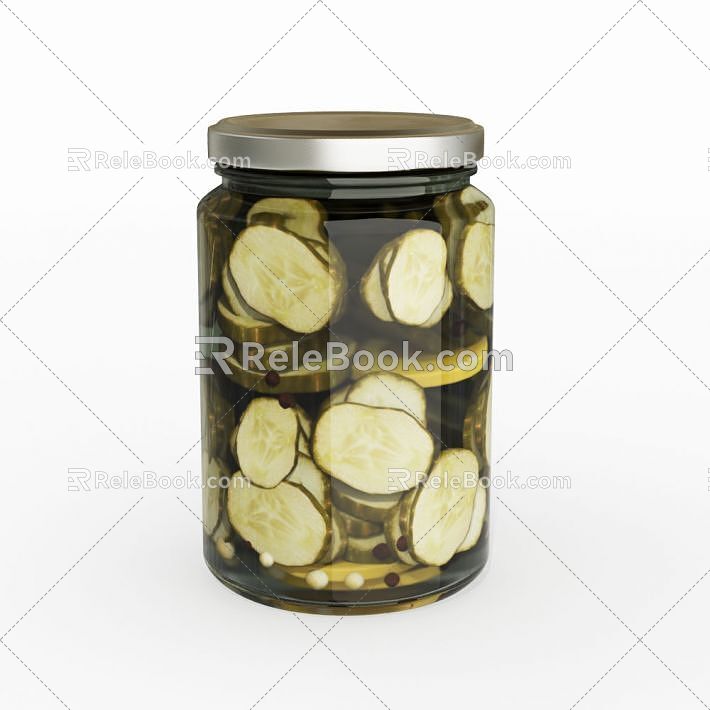 Kitchen supplies seasonings bottle 3d model