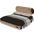 Natural Wooden Kids Bed With Rounded Headboard And Safe Rails For Children's Bedroom