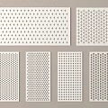Architectural Perforated Panels With Various Geometric Hole Patterns And Design Elements