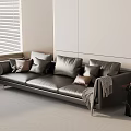 Three-seat sofa 3d model