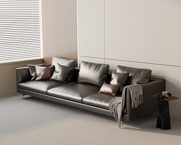 Three-seat sofa 3d model