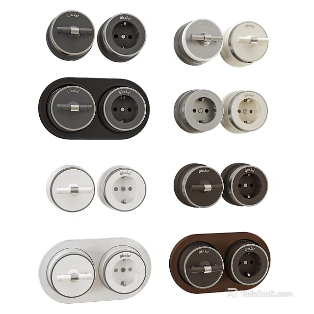 Shower Sauna Control Switches Featuring Modern Design And Multiple Color Choices 3d model 