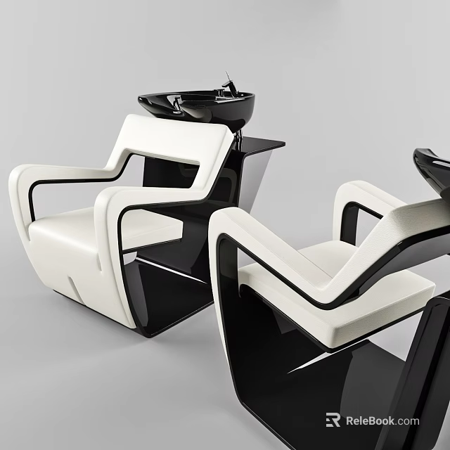 Luxury Modern Massage Chair With Ergonomic Design And Comfortable Leather Upholstery 3d model 