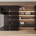 Modern bookcase 3d model