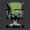 Modern Mesh Office Chair with Multicolor Design Armrests and Swivel Wheels
