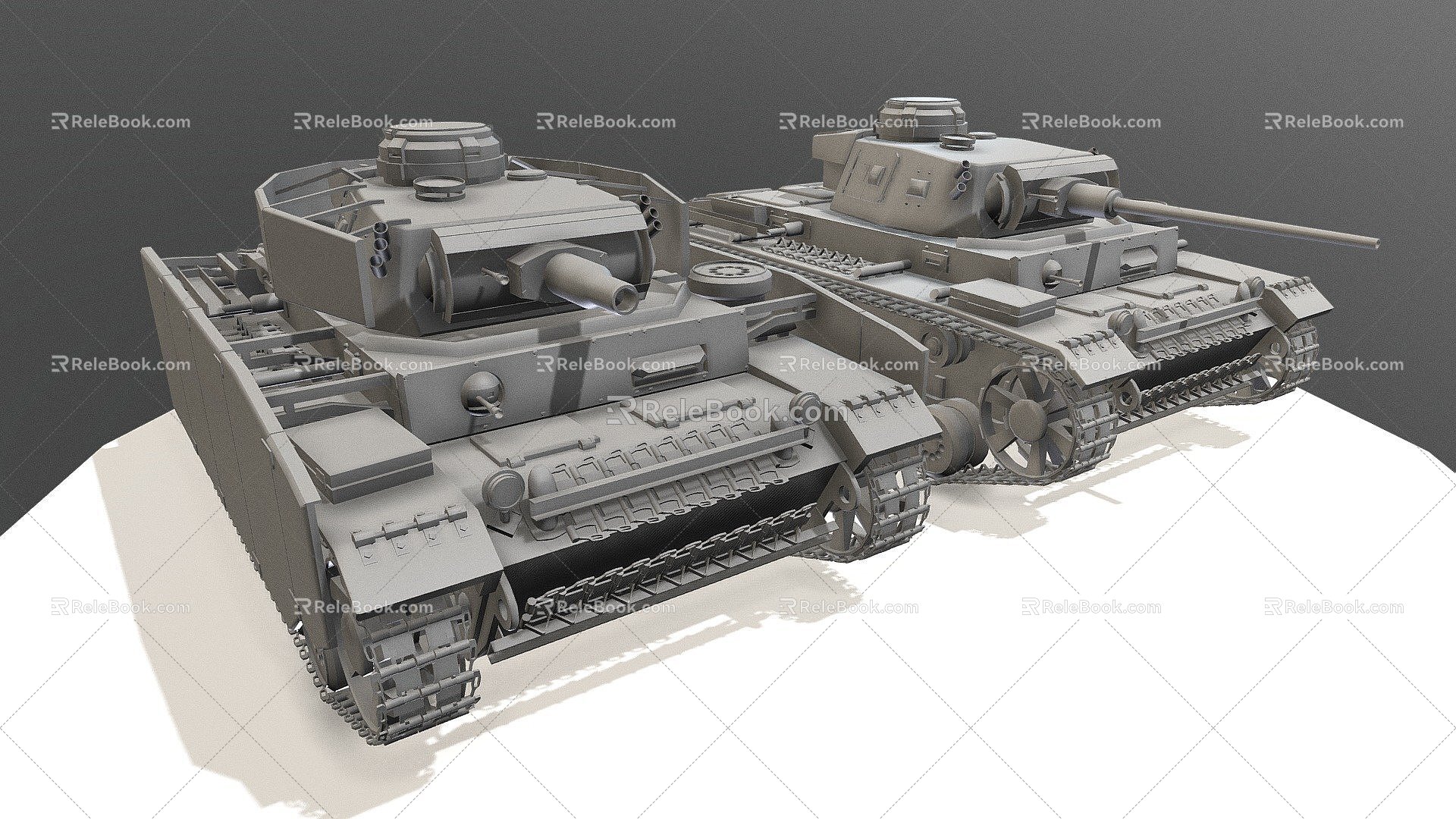 German Leopard Tank 3d model