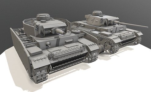 German Leopard Tank 3d model