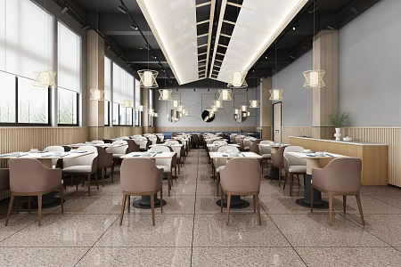 Modern Restaurant 3d model