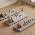 Bay window cushion 3d model