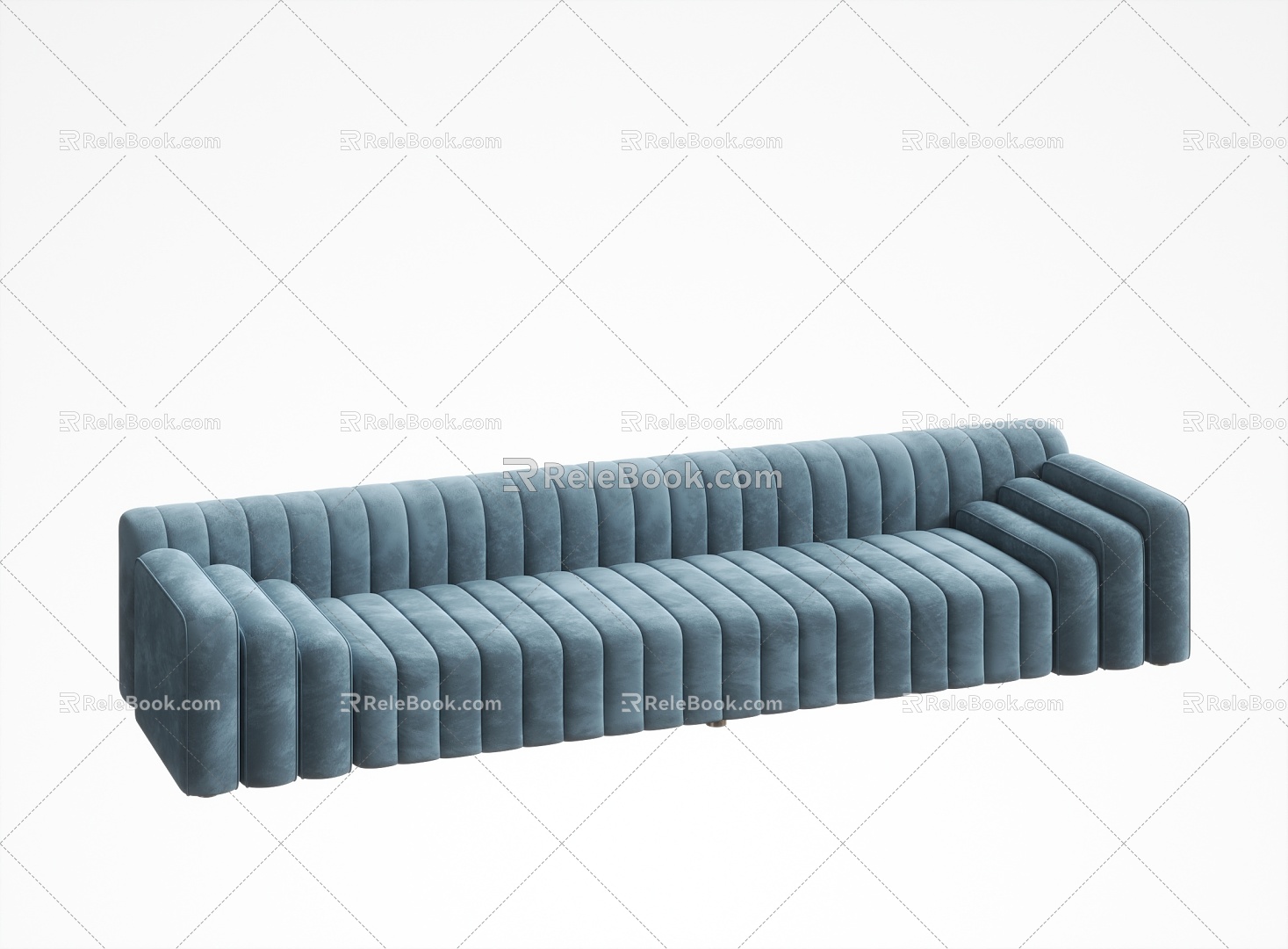 Three-seat sofa 3d model