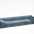 Three-seat sofa 3d model