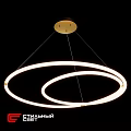 Modern Circular Ring Pendant Light With Illuminated LED Strip For Contemporary Spaces