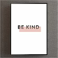 Inspirational Wall Art Framed Print With Should Would Could And Pink Highlighted Did