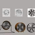 Different Types Of Air Conditioner Fans Including Wall Mounted And Stand Models