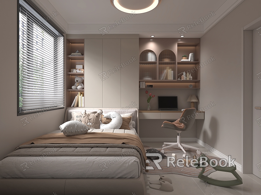 Modern Tatami Bedroom model