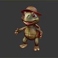 Turtle Cartoon Turtle Snapping Turtle Chickbill Turtle Reptile Cold Blooded Animal Reptile Class 3d model