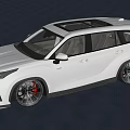 White SUV With Modern Front Design Black Alloy Wheels And Sleek Body 3d model