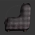 Stylish Two Seater Sofa With Plaid Pattern Fabric And Comfortable Cushions