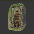 Burned And Rusted Tank On The Ground 3d model