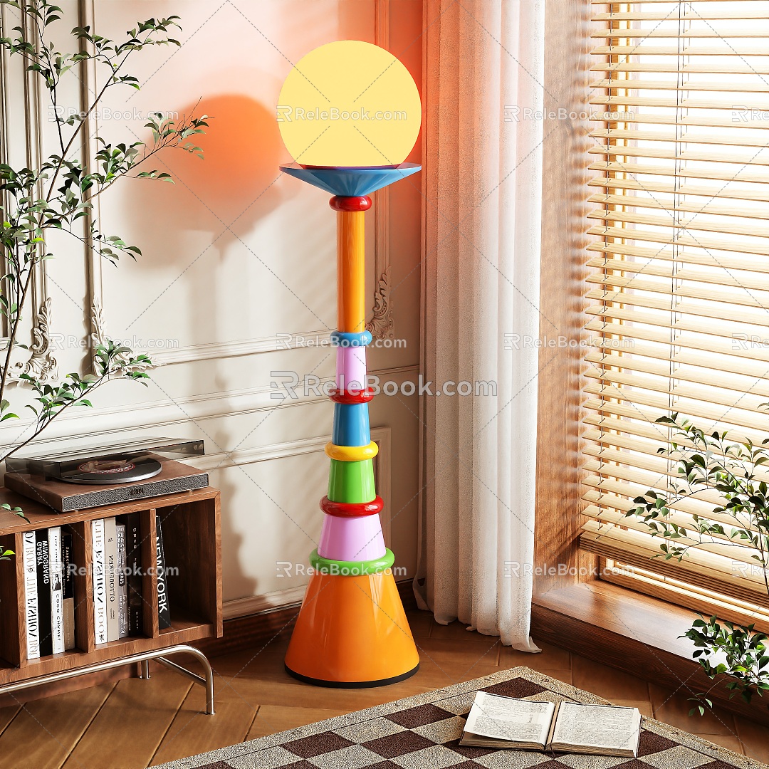 floor lamp memphis dopamine 3d model